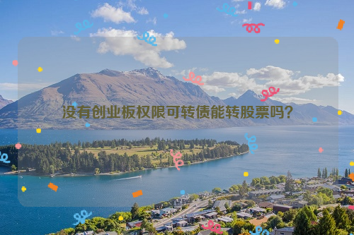 没有创业板权限可转债能转股票吗？