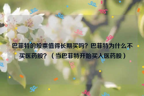 巴菲特的股票值得长期买吗？巴菲特为什么不买医药股？（当巴菲特开始买入医药股）