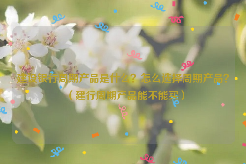 建设银行周期产品是什么？怎么选择周期产品？（建行周期产品能不能买）
