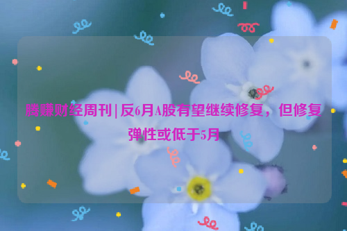 腾赚财经周刊|反6月A股有望继续修复，但修复弹性或低于5月
