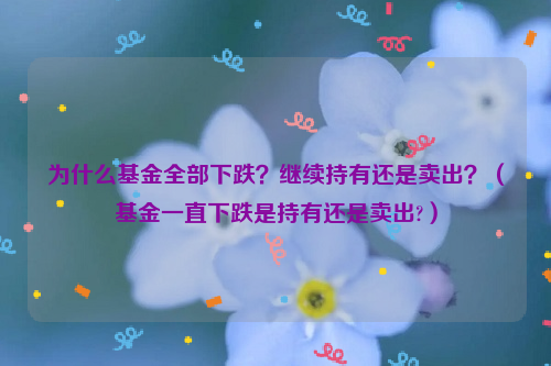 为什么基金全部下跌？继续持有还是卖出？（基金一直下跌是持有还是卖出?）